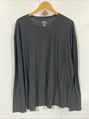 True Classic Men's Black Long Sleeve Tee